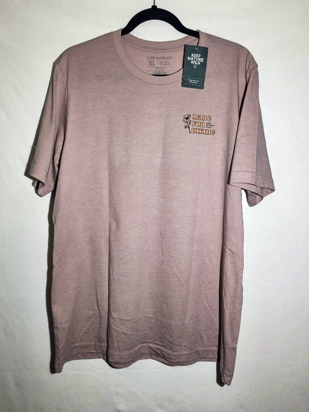 XLNWT Keep Nature Wild Graphic T-shirt mens size XL Heather Tan Brown Gorpcore